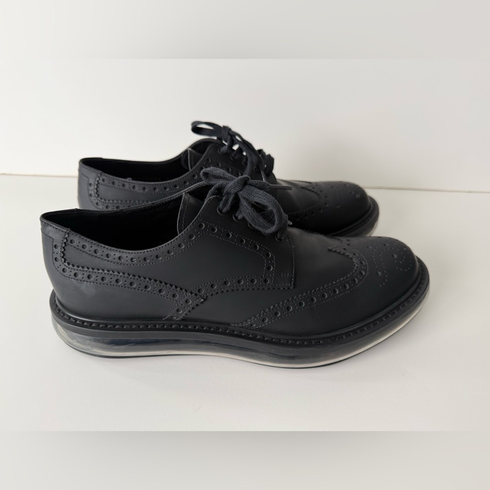Prada Men's Black Oxford Shoes Size 7 - Picture 2 of 11